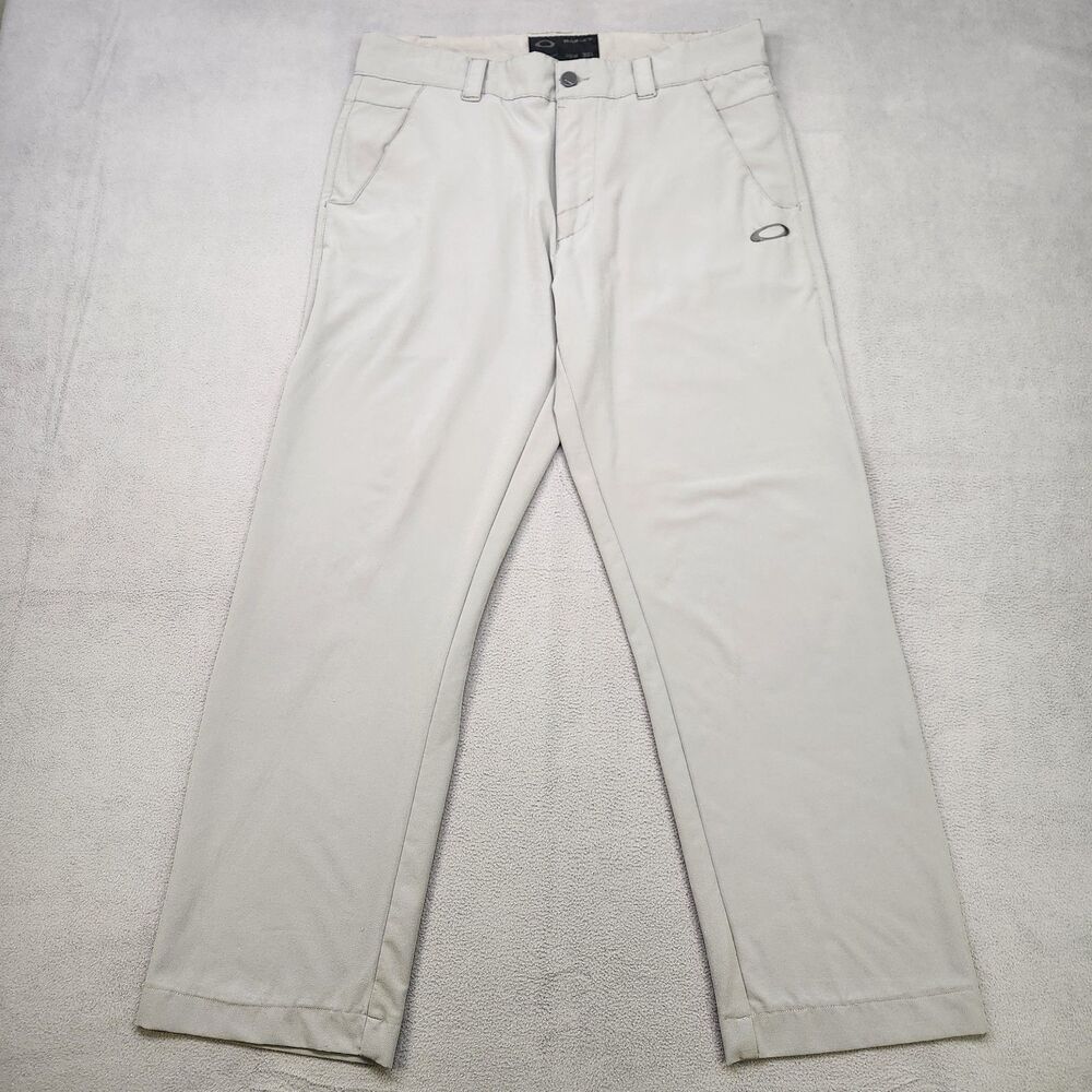 Oakley Take Pants Men's 32x32 Gray Golf Performance Stretch Chino Hydrolix